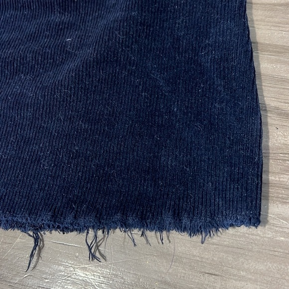 BRANDY MELVILLE MINI SKIRT BLUE CORDUROY XS - Picture 3 of 10